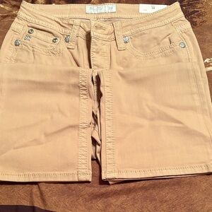 Miss Me Tan Boot Cut Jeans slim fit